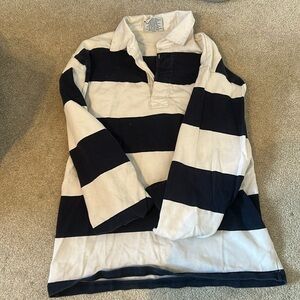 Blue and white rugby shirt